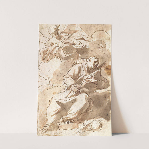 An Angelic Minstrel Appears to Saint Francis (1750) by Gaspare Diziani