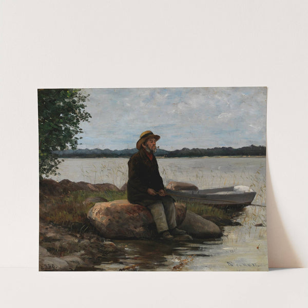 An angler (circa 1890) by Adolf Von Becker