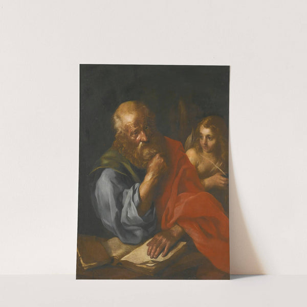 An Apostle, Probably Saint Matthew, With An Angel by Bolognese School
