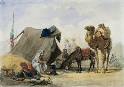 An Arab Encampment (1861)