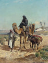 An Arab Traveler And His Wife