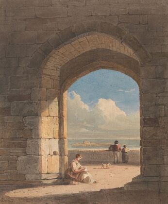An Arch at Holy Island, Northumberland