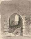 An Arched Entrance into a Ruined Building