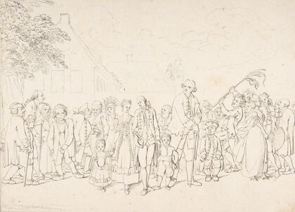 An Aristocratic Family Visiting Paupers