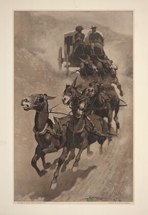 An Army Mail Ambulance–A ‘Busted’ Brake and a Down Grade (1890)