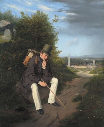 An Artist Resting by the Roadside (1832)