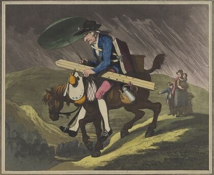 An artist travelling in Wales (1799)