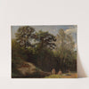 An der Alb II (mit Badenden) by Johann Wilhelm Schirmer