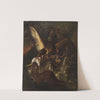 An eagle and its pray by Baldassarre De Caro