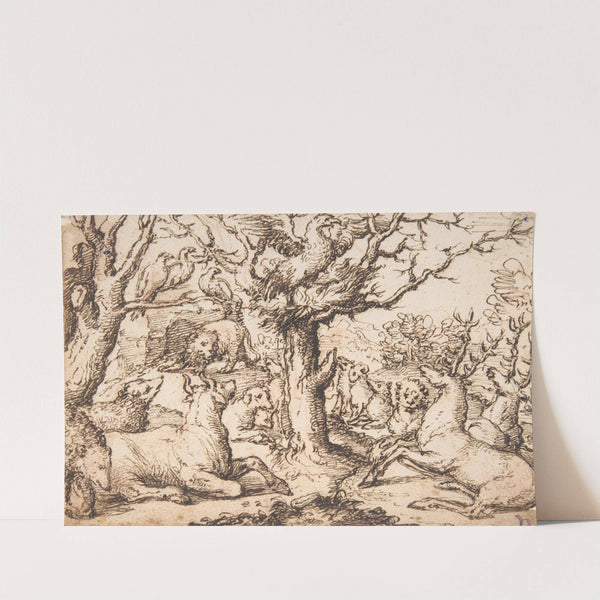 An Eagle Preaching to the Animals by Marcus Gheeraerts the Elder