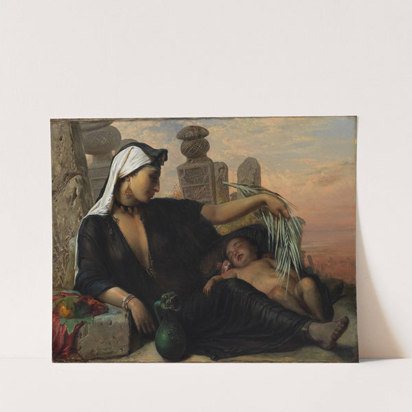 An Egyptian Fellah Woman with her Baby (1872) by Elisabeth Jerichau Baumann