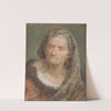 An Elderly Woman In A Striped Shawl by Giuseppe Nogari