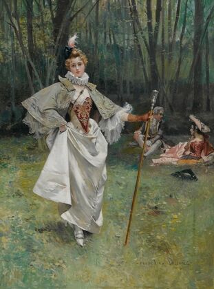 An elegant beauty in the park