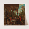 An Elegant Company Having Dinner On A Terrace by Jan Josef Horemans The Elder