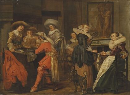 An elegant company in an interior