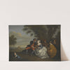 An Elegant Company Seated Outdoors With A Couple Looking At A Bird&#039;s Nest by Circle Of Bonaventure De Bar