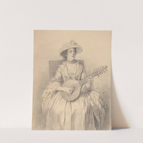 An Elegant Lady Playing a Cittern by Nathaniel Dance Holland