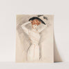 An elegant lady wearing a hat by Paul César Helleu