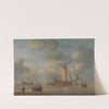 An English Royal Yacht Standing Offshore in a Calm by Peter Monamy
