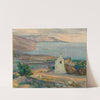An Evening Coastal Landscape with Chapel by Menci Clement Crnčić