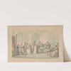 An evening party (ca. 1780–1825) by Thomas Rowlandson