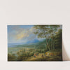 An extensive coastal landscape by Lucas van Uden