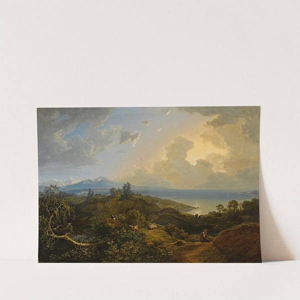 An extensive landscape in Bavaria or the Salzkammergut by Carl Rottmann
