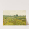 An extensive meadow landscape with geese by a stream by John Atkinson Grimshaw