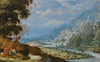 An Extensive River Landscape With Mercury And Argus
