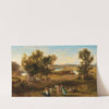 An idyllic southern landscape by Josef Hoffmann