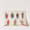 An illustration of the historical evolution of clothing (1908) by Shigeo Inobe (Editor)
