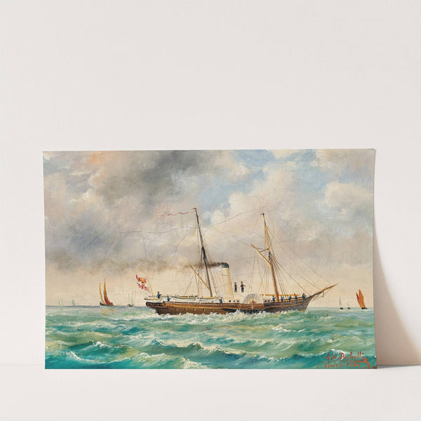 An imperial and royal yacht (1884) by Ludwig Rubelli von Sturmfest