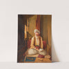 An Interior With A Turkish Gentleman In Prayer (1843) by Frans Vervloet