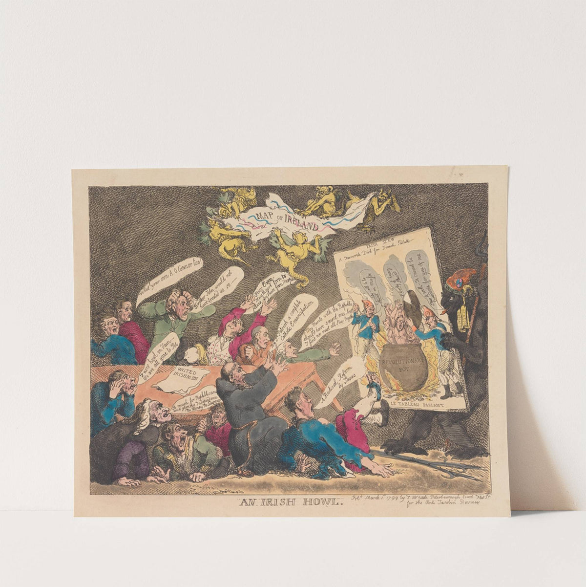 An Irish howl (1799) by Thomas Rowlandson