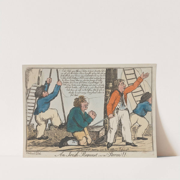 An Irish Request in a Storm (1802) by George Moutard Woodward