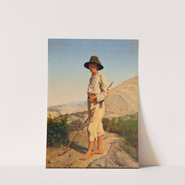 An Italian shepherd boy by Frederik Vermehren