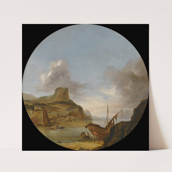 An Italianate Harbour by Artus del Monte