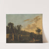 An Italianate landscape by Adriaen Jansz. Ocker