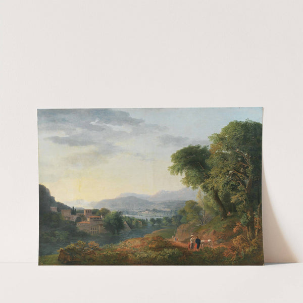 An Italianate landscape by Carlo Labruzzi
