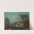 An Italianate landscape with peasants herding cattle near a stream, a town beyond by Francesco Zuccarelli