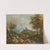 An Italianate river landscape with drovers and cattle on a track, a village beyond by Giovanni Battista Cimaroli