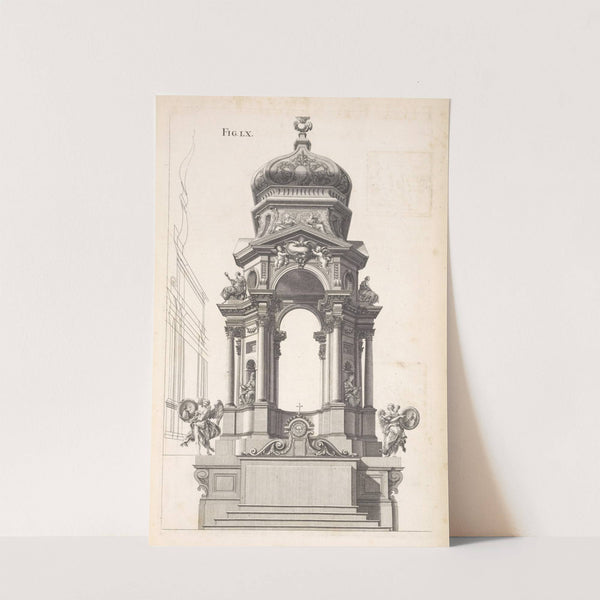 An octangular tabernacle in perspective. by Andrea Pozzo