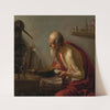 An old alchemist in his study by Johannes Paulus Moreelse
