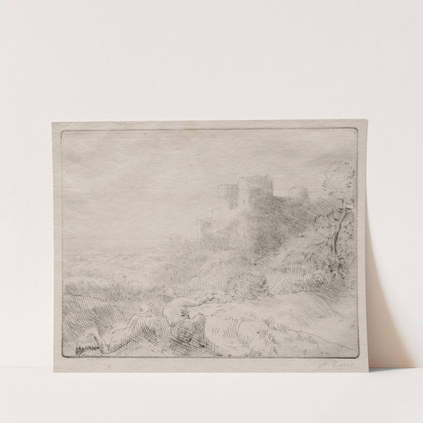 An Old Chateau (c. 1857–1911) by Alphonse Legros