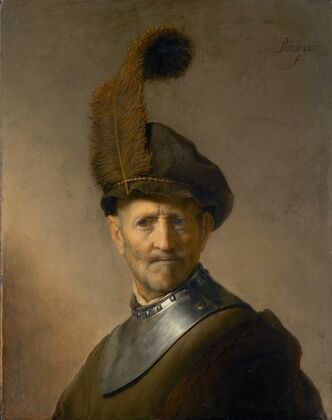 An Old Man in Military Costume