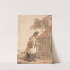 An Old Woman Carrying a Basket by John Augustus Atkinson
