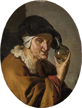 An Old Woman with Urine Glass; ‘The Quack’