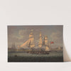An outward-bound, 18-gun merchantman at the ‘Tail of the Bank’ by Robert Salmon