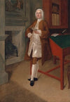 An Unknown Man In A Library