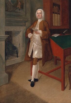 An Unknown Man In A Library